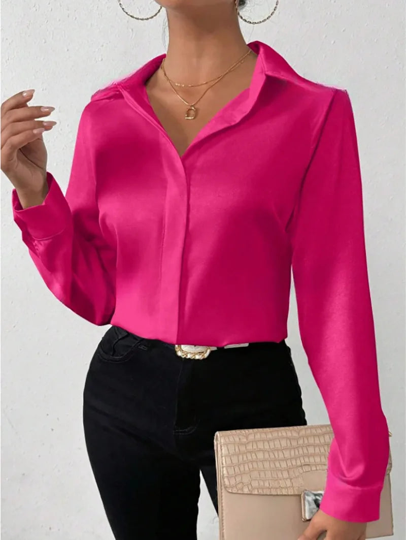 Women's Long Sleeve Ladies Blouse