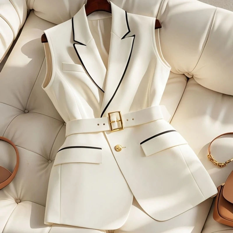 Y2K Office Blazer Vest for Women