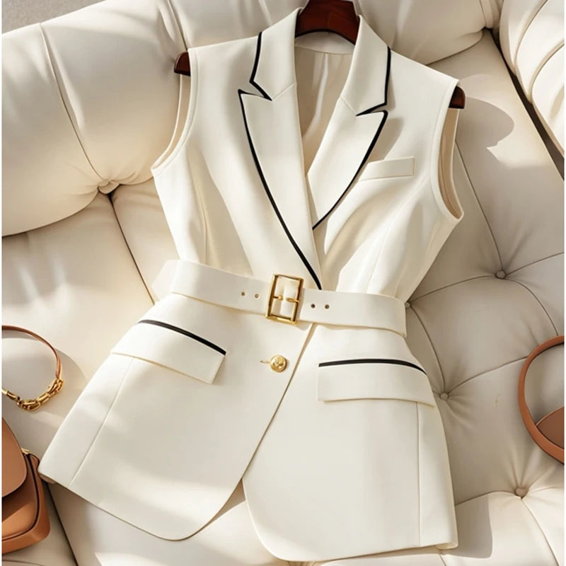 Y2K Office Blazer Vest for Women