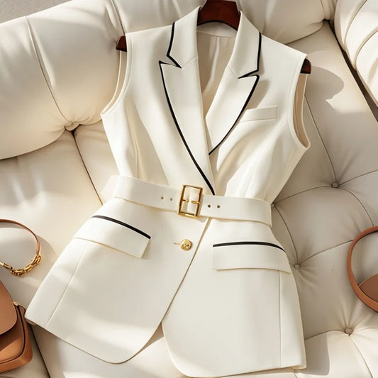 Y2K Office Blazer Vest for Women