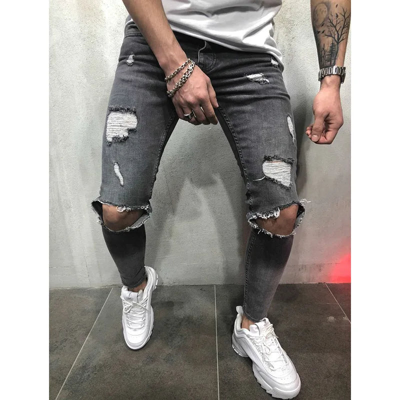 Ripped and Torn Skinny Jeans