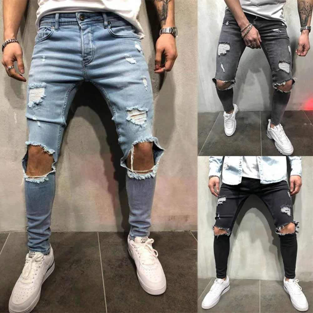 Ripped and Torn Skinny Jeans