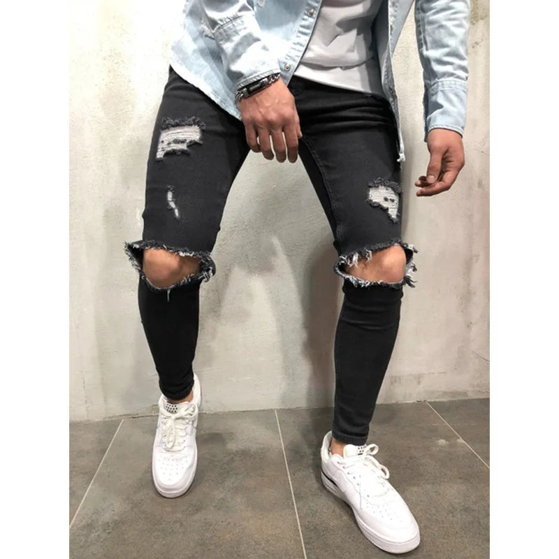 Ripped and Torn Skinny Jeans